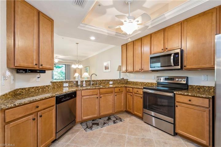 Kitchen with granite counters