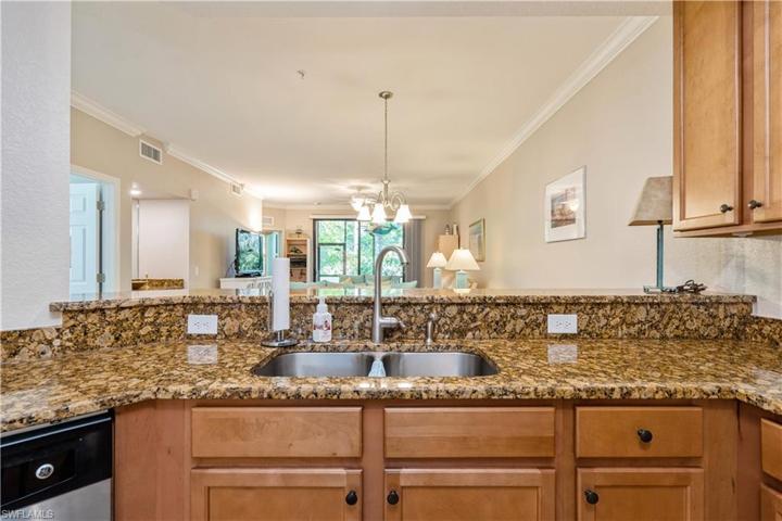 Kitchen with view to dining area