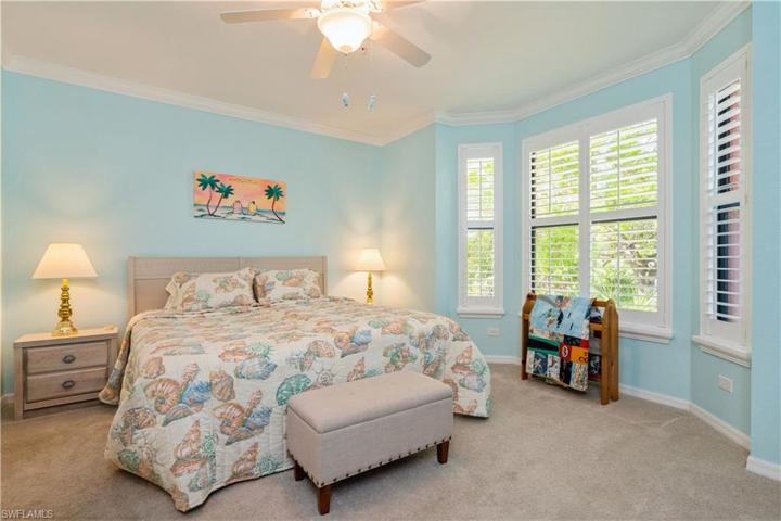 Owners' suite with plantation shutters