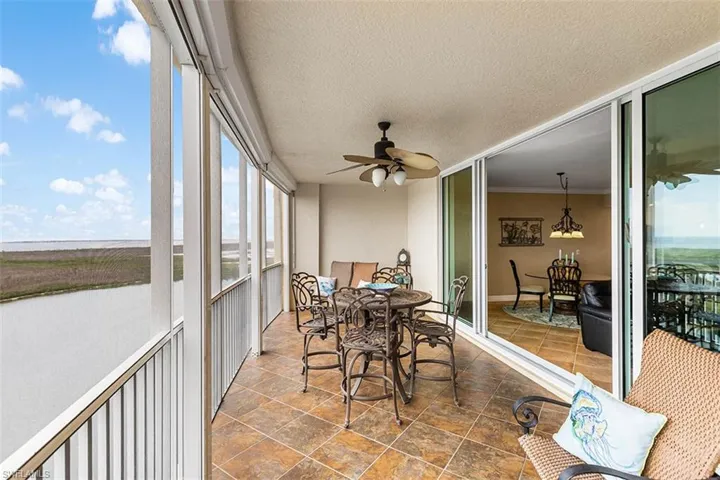Lanai tile extended from interior
