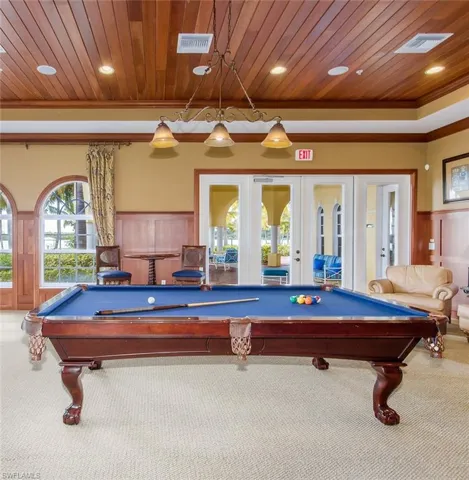 Pre Ian billiard room