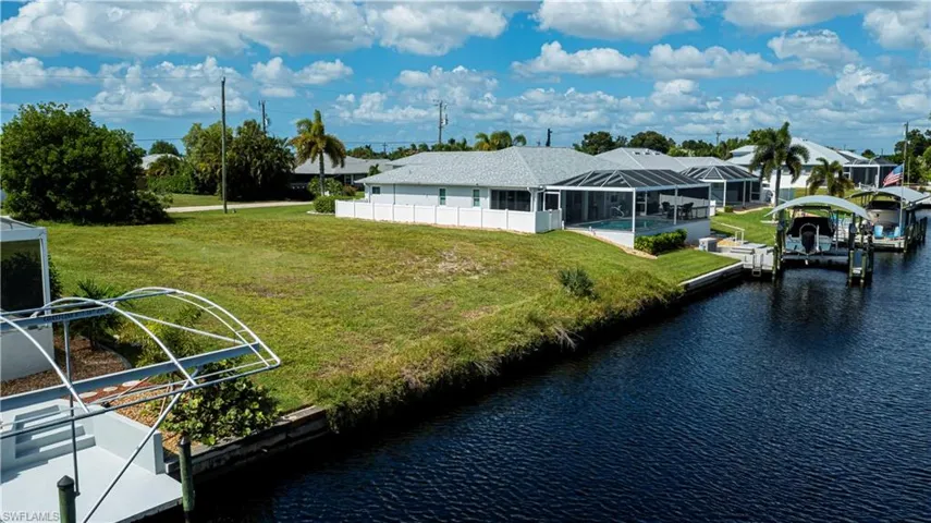 Gulf access lot with seawall in place