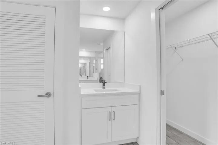 Bathroom featuring vanity
