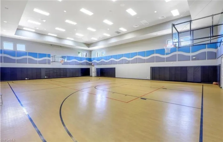 View of sport court featuring community basketball court