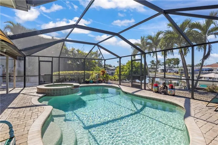 Pool and spa area ideal for entertaining family and friends or enjoying quiet Florida days.