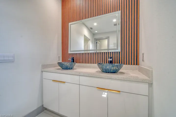 Bathroom with double vanity