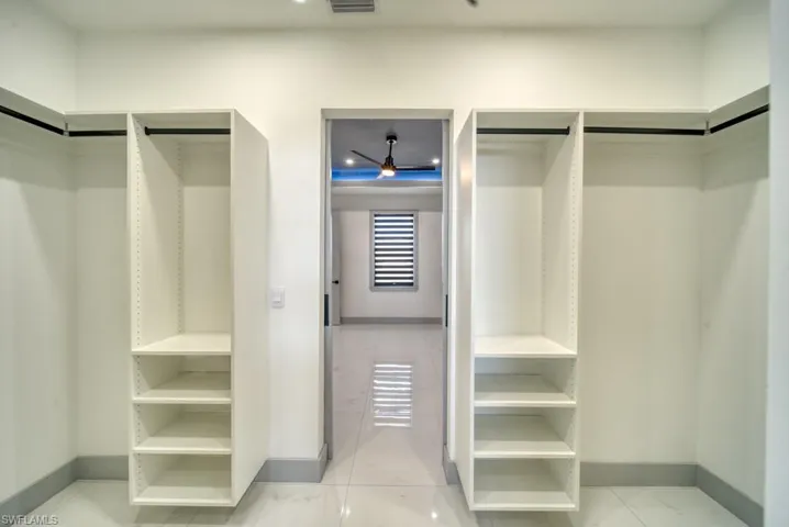 View of spacious closet