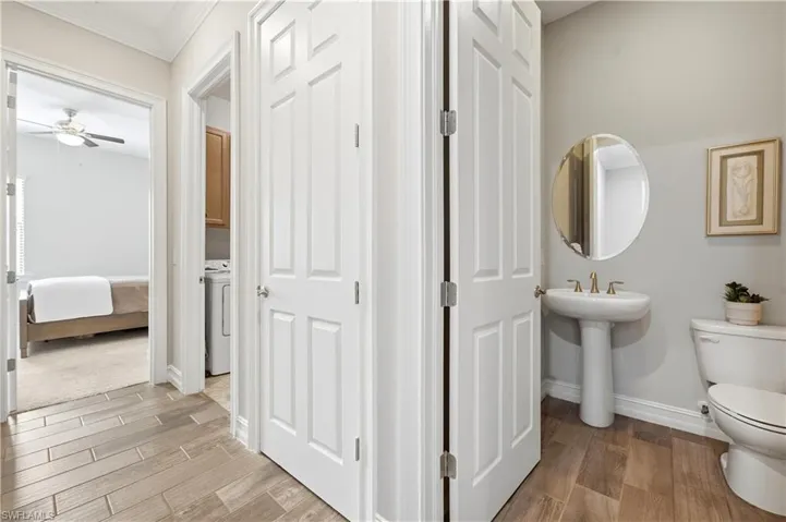 Hallway and Guest Powder Room