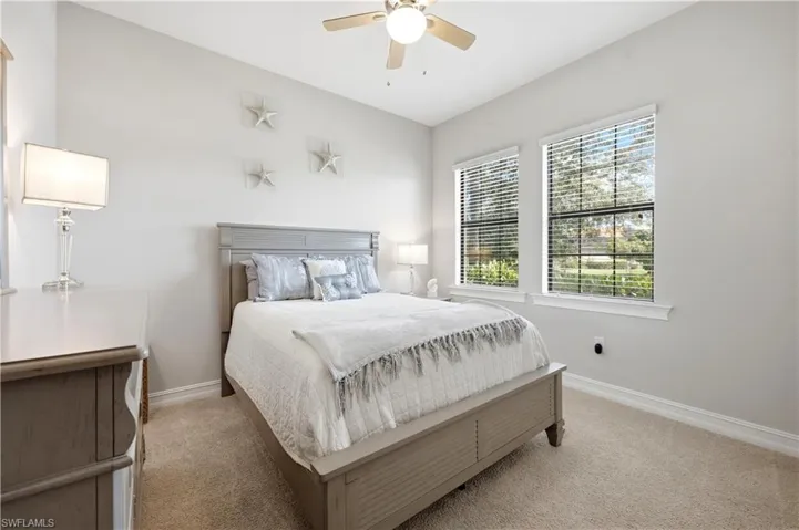 2nd Bedroom with ceiling fan and lots of natural light