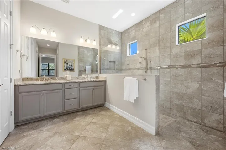 Primary Bathroom with updated Spa Shower