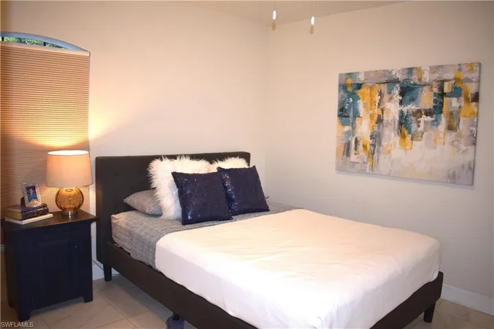 View of tiled bedroom