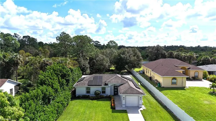 Birds eye view of property