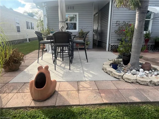 View of patio