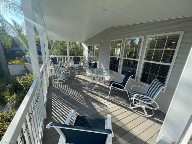 View of wooden terrace
