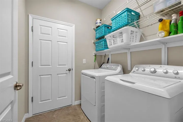 Laundry with extra shelves