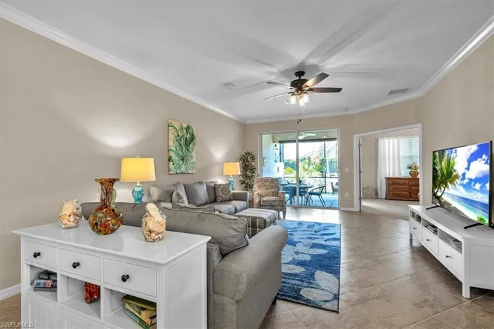 Neutral tones keep the room light and spacious