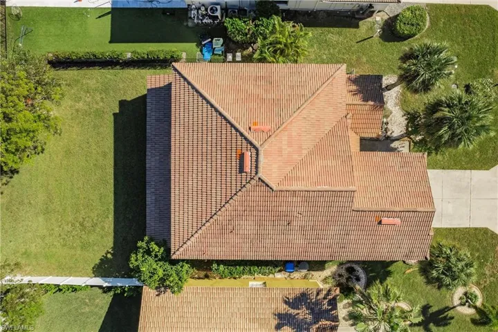Birds eye view of property