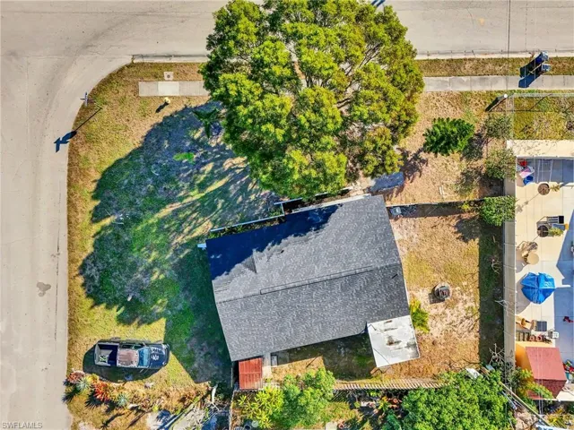 Aerial view Top Down View