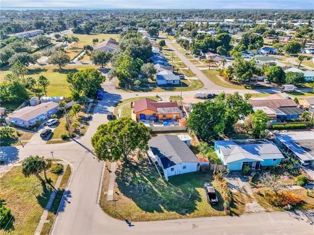 Aerial view of home from corner
