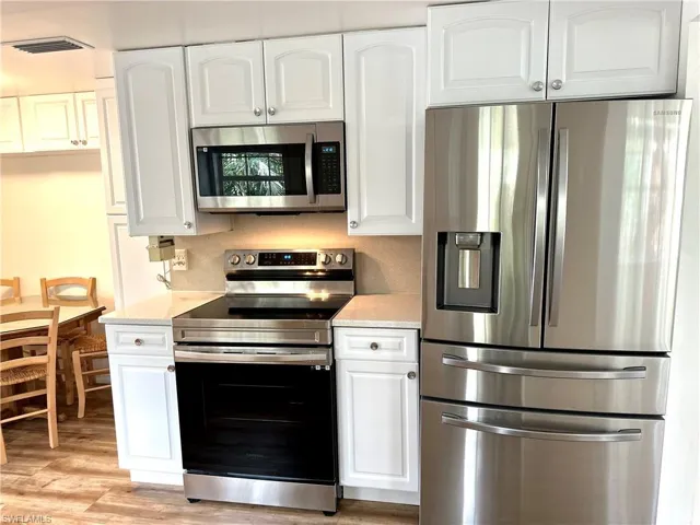 Newer cabinets and newer appliances