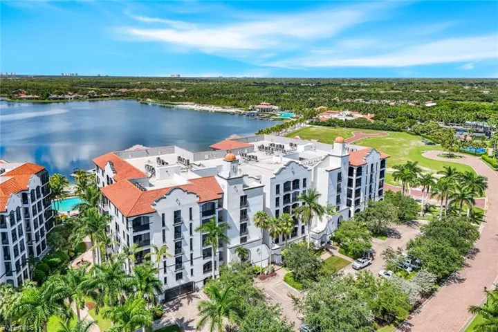 Drone / aerial view with beach club in the distance but just an easy walk on the beach.