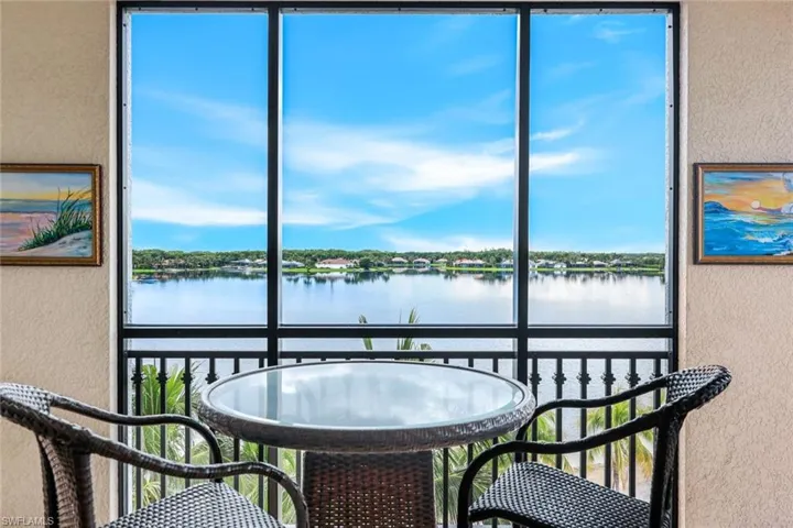 View from Den/Master bedroom lanai looking south over the lake