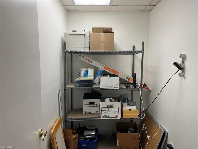 View of storage room