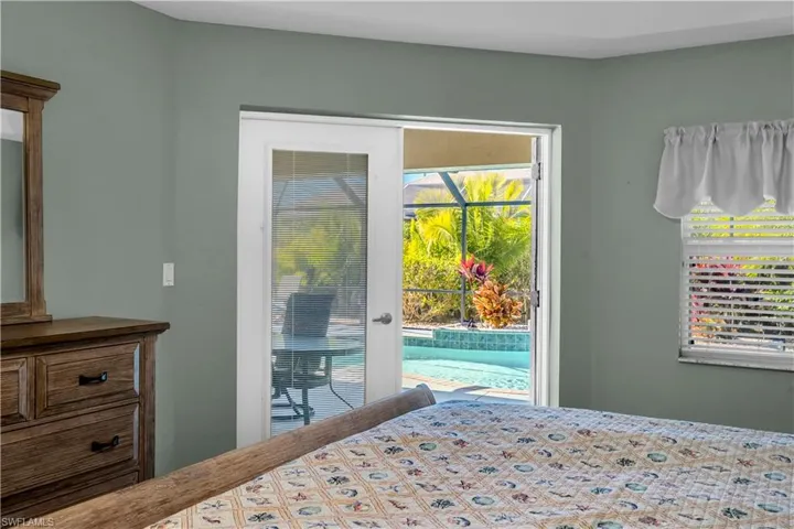 Bedroom featuring access to exterior