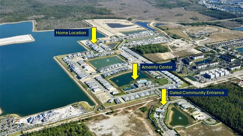 Aerial view of home