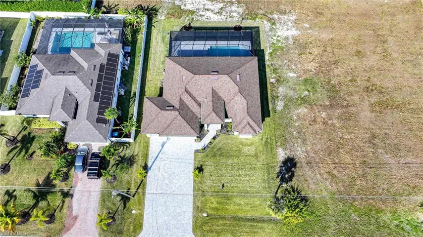 View from above of property