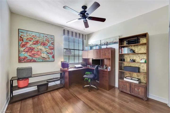 4th bedroom being used as an office