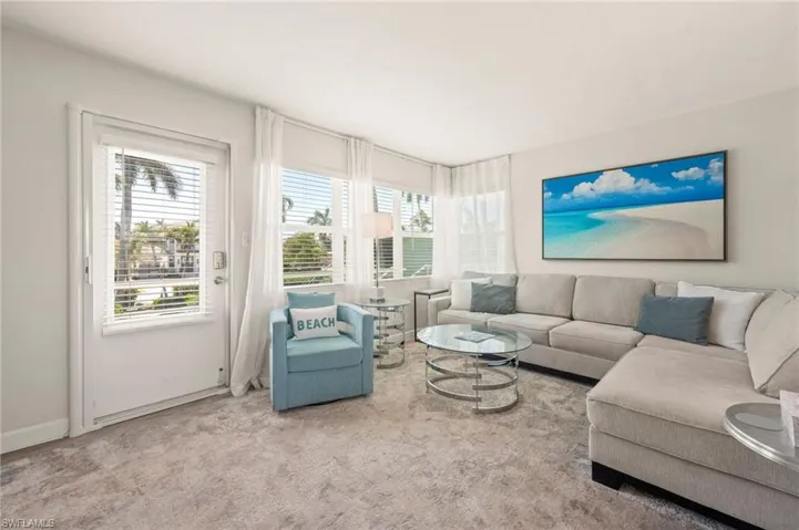 Living Room with a rug and pull-out sofa