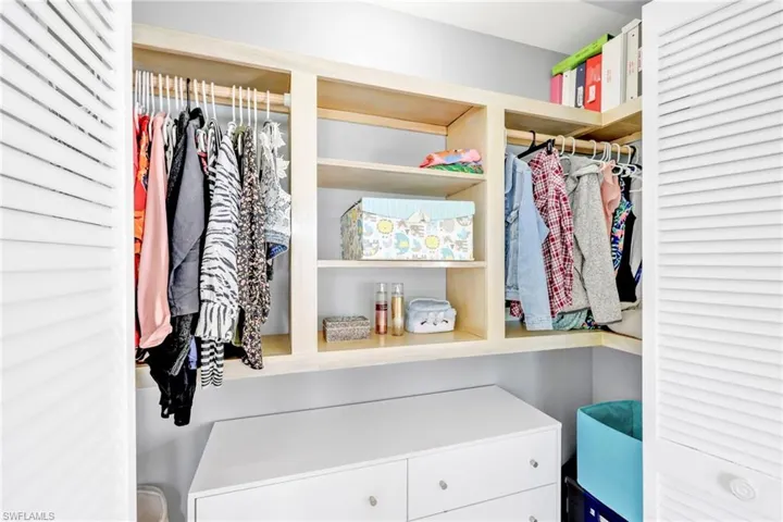 View of spacious closet