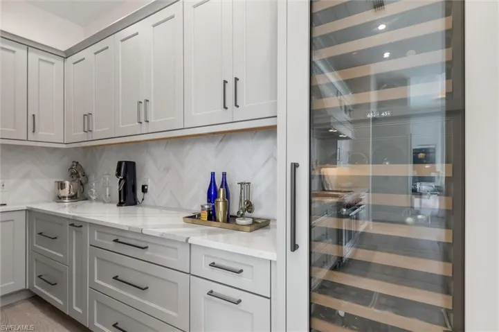 Pantry with 2 Zone Wine Refrigerator