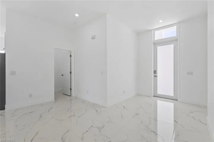 Bight lighting and light marble finish floors