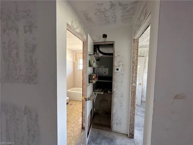 guest bed/bath, & linen closet