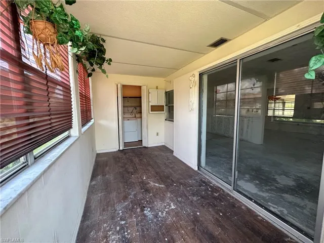 back patio/laundry & utility room