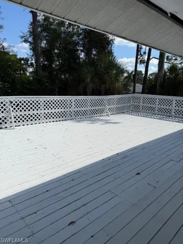 View of wooden terrace