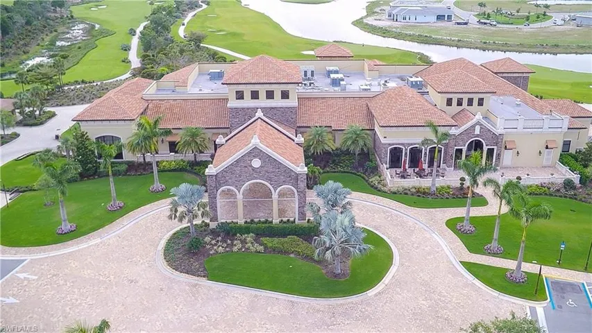 TPC Treviso Bay Clubhouse aerial view.