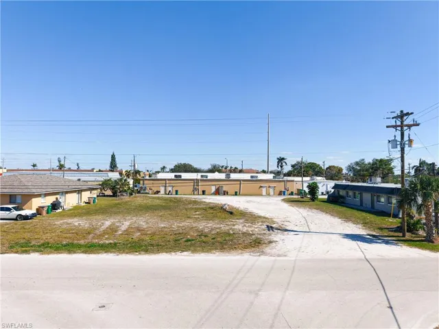 Front view of lot