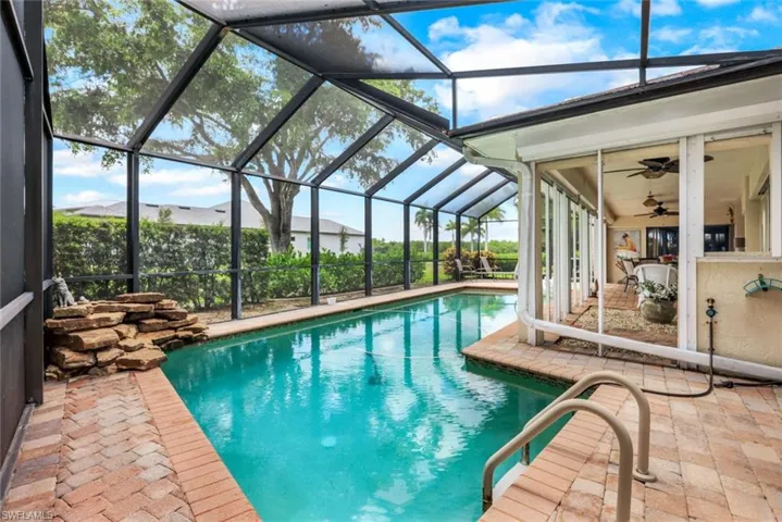 Screen Enclosed spacious pool area.