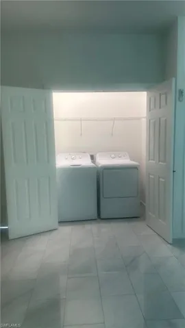 Laundry area featuring washer and dryer