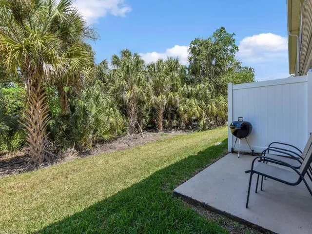 View of yard with a patio