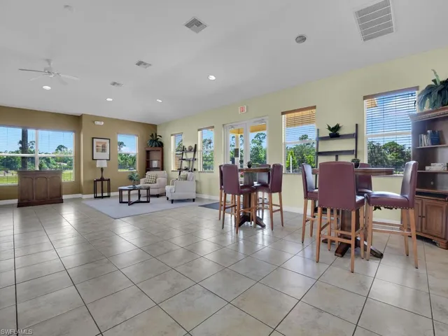 Dining space featuring visible vents and a healthy amount of sunlight