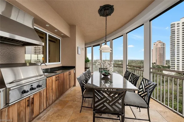 Screened Terrace with Gas Grill