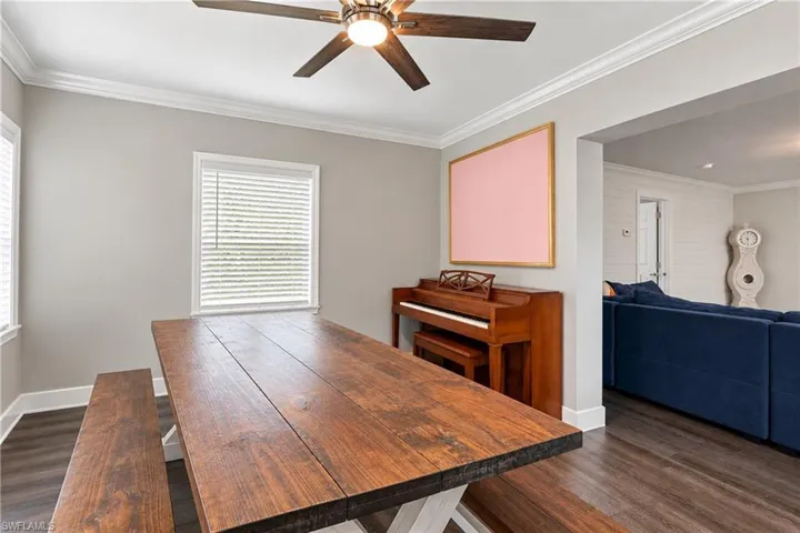 Crown molding accents throughout