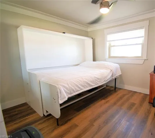 Bedroom with custom murphy bed