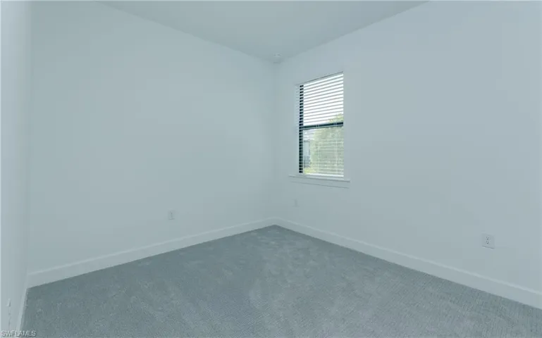 Unfurnished room featuring baseboards and carpet floors