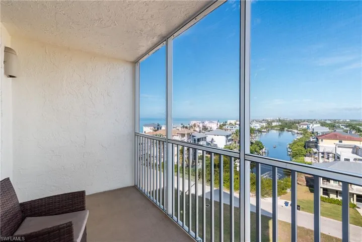 Balcony a water view including canal and Gulf