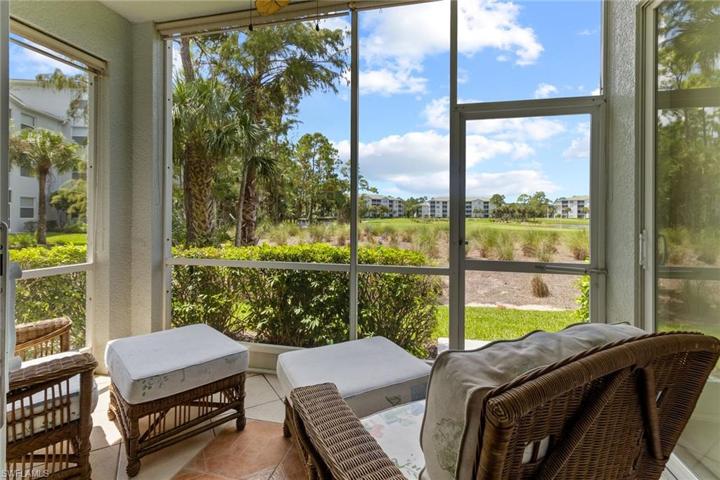 Screened Patio looking West to 5th Hole